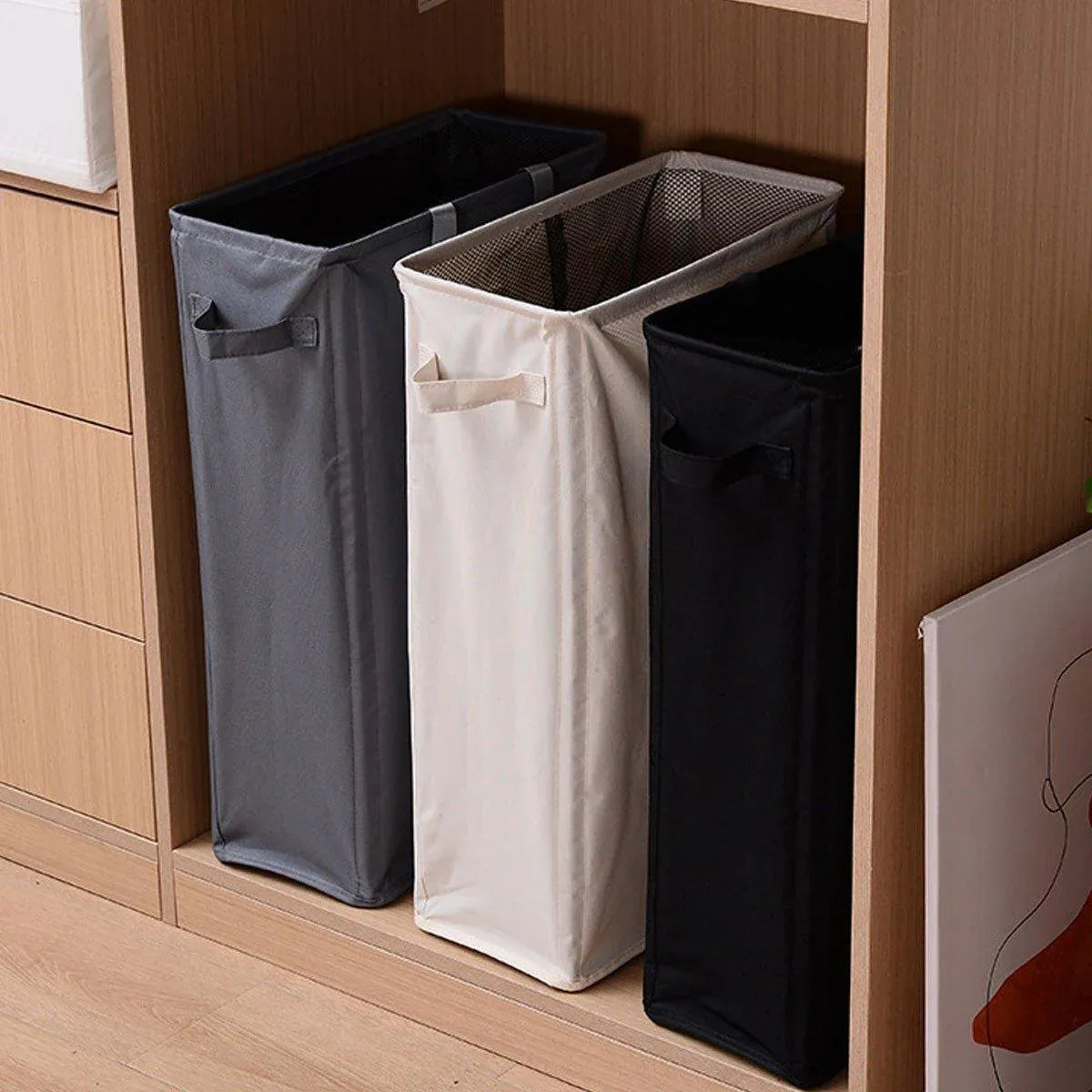 Foldable Large Capacity Oxford Cloth Laundry Basket Toy Storage Bag Household - Black