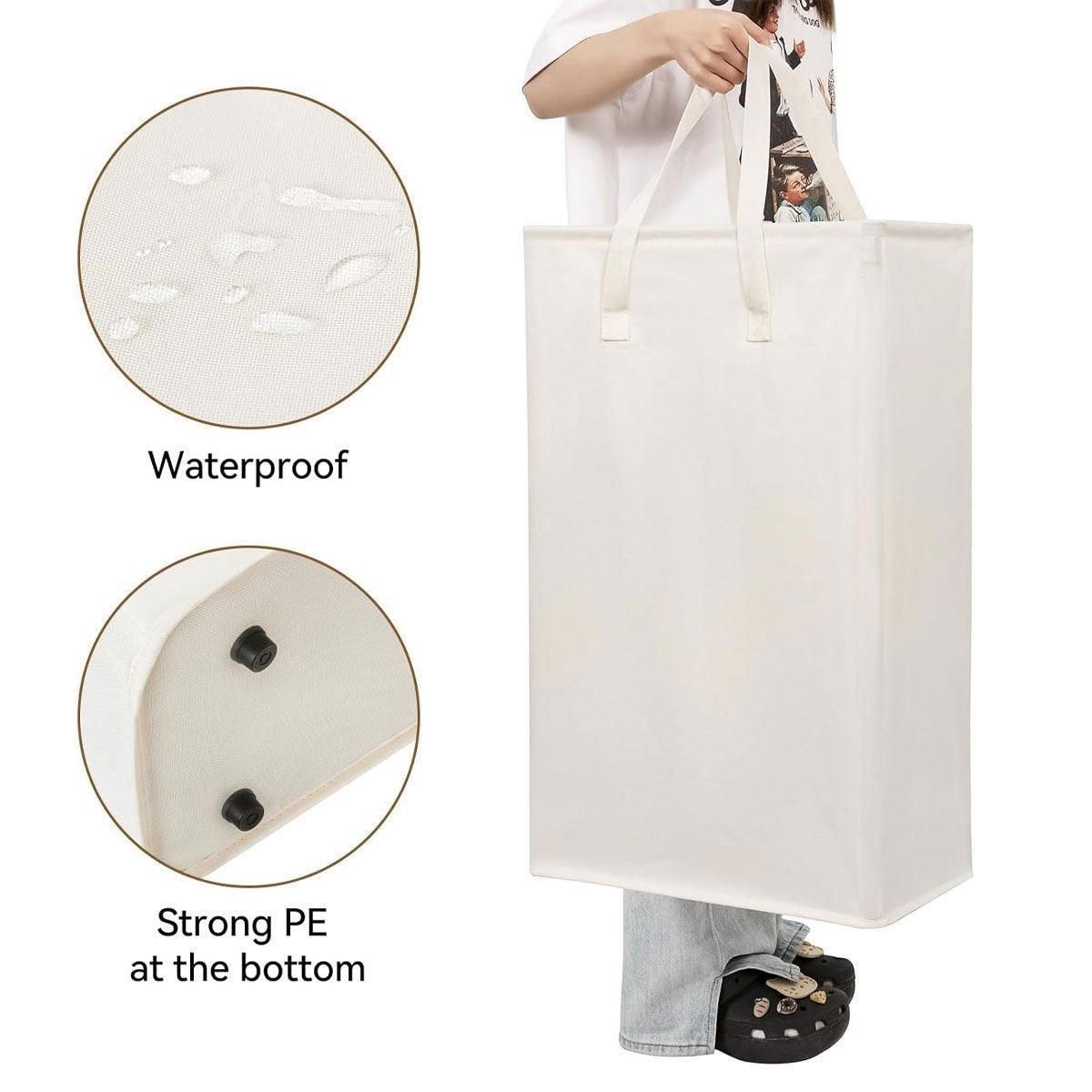 Foldable Large Capacity Oxford Cloth Laundry Basket Toy Storage Bag Household - Black