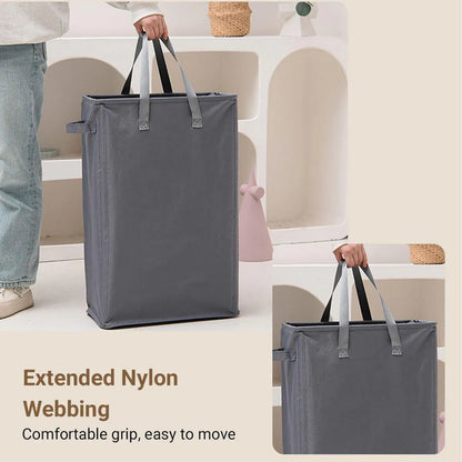 Foldable Large Capacity Oxford Cloth Laundry Basket Toy Storage Bag Household - Black