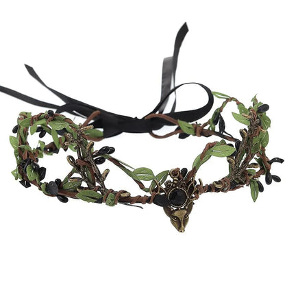 Crown Mori Leaf Hair Bands Floral Wreath Headdresses Wedding Party Accessories