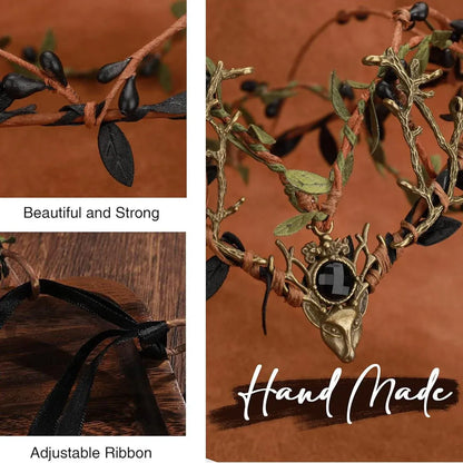 Crown Mori Leaf Hair Bands Floral Wreath Headdresses Wedding Party Accessories