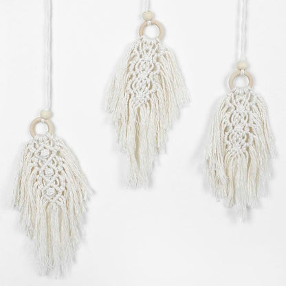 Leaf Shape Boho Handmade Macrame Wall Hanging Knitting Cotton Rope Home Decor