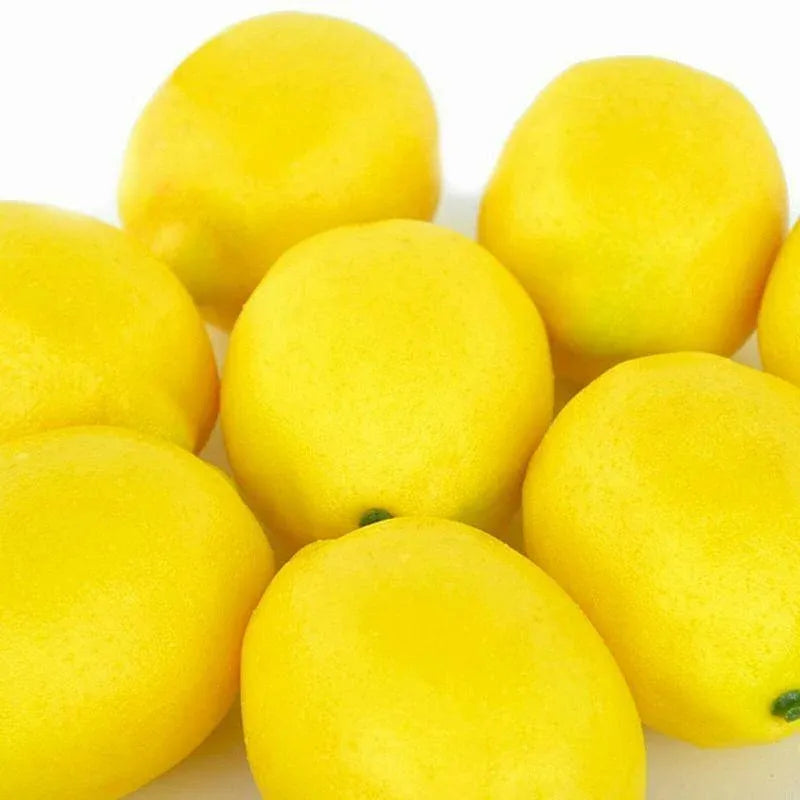 10PCS Lifelike Artificial Lemons for Home and Party Decor