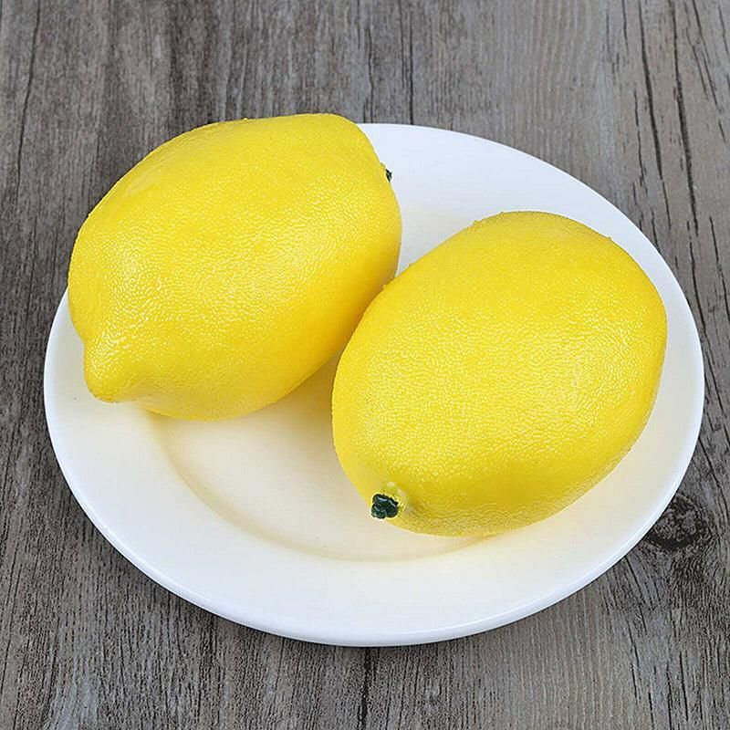 10PCS Lifelike Artificial Lemons for Home and Party Decor