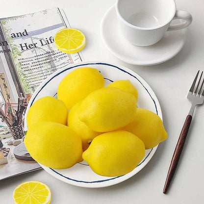 10PCS Lifelike Artificial Lemons for Home and Party Decor