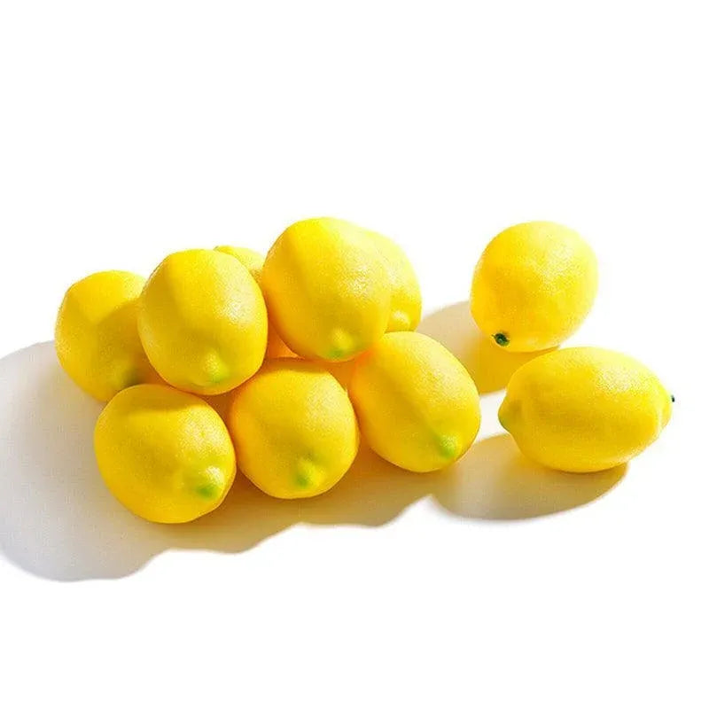 10PCS Lifelike Artificial Lemons for Home and Party Decor