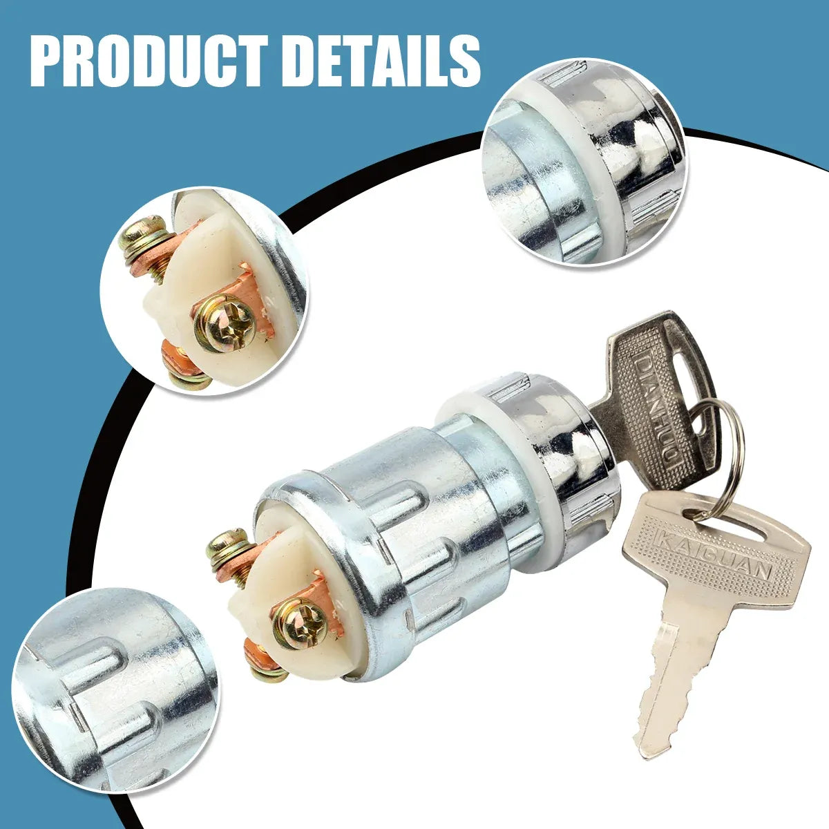Kart ATV Vehicle Ignition Lock Wear-resistant Racing UTV Motorbike Replacement