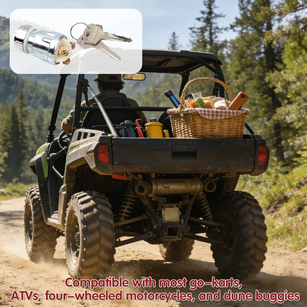 Kart ATV Vehicle Ignition Lock Wear-resistant Racing UTV Motorbike Replacement