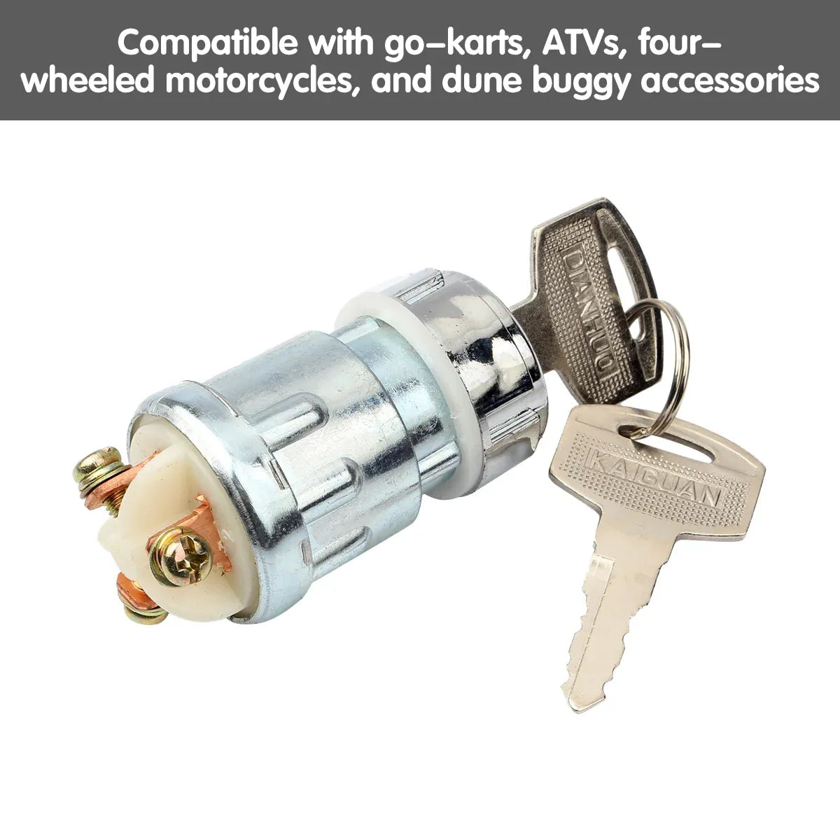 Kart ATV Vehicle Ignition Lock Wear-resistant Racing UTV Motorbike Replacement