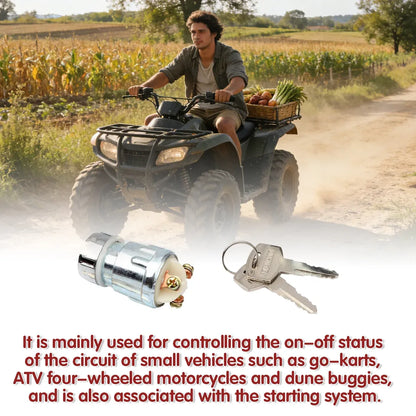 Kart ATV Vehicle Ignition Lock Wear-resistant Racing UTV Motorbike Replacement
