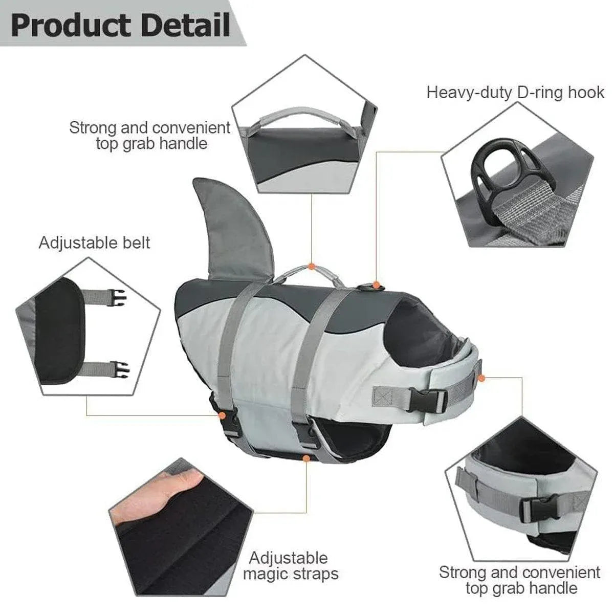 Pet Life Jacket Dog Swim Vest Outdoor Water Gear for Summer Swimming Activities - Pink S