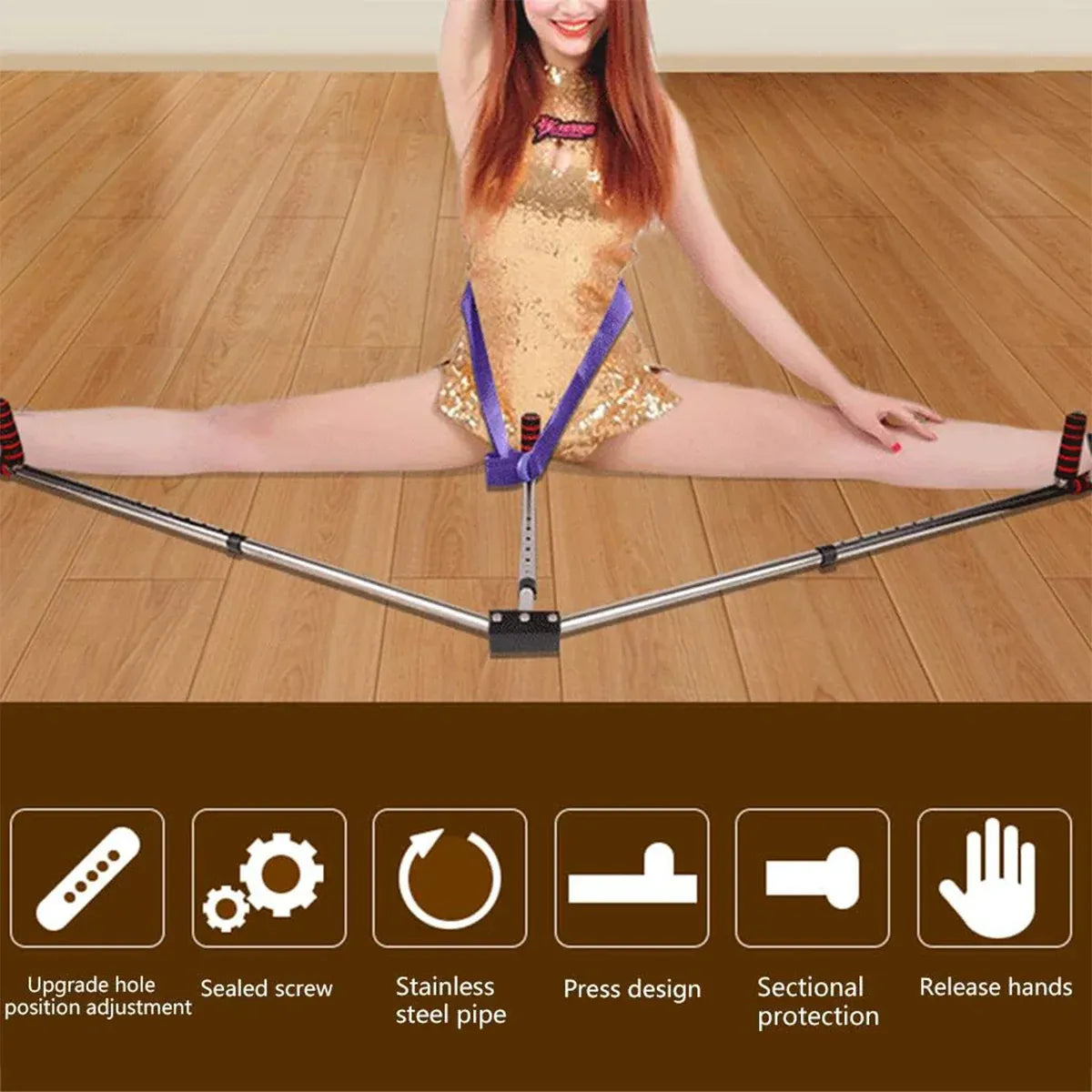 Leg Stretching Machine Flexibility Trainer Split Training Equipment Yoga Tool - 9 Holes
