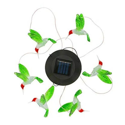 Wind Chimes Solar Powered Led Lights Changing Hanging Garden Yard Outdoor Decor - Dragonfly