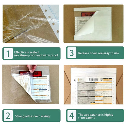 Plastic Bags 100PCS Transparent Zip Lock Clear Resealable Storage Packaging - 15x22cm