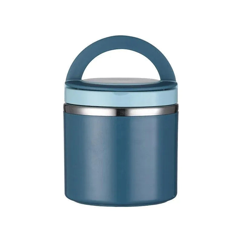Stainless Steel Insulated Lunch Box Bento Box Thermal Food Container Breakfast - Blue
