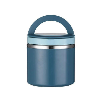 Stainless Steel Insulated Lunch Box Bento Box Thermal Food Container Breakfast - Blue