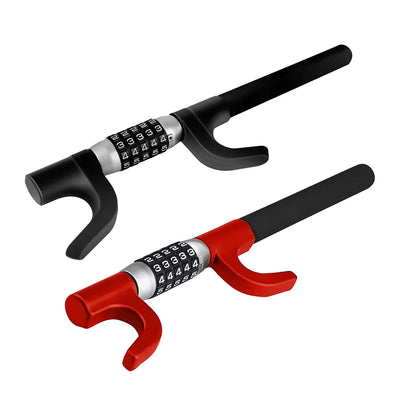 Car Steering Wheel Lock Anti Theft Security Code Lock for Vehicle Protection Use - Red
