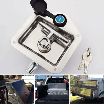 Car Trailer Stainless Steel Toolbox Lock Anti Rust Secure For Truck Van Storage