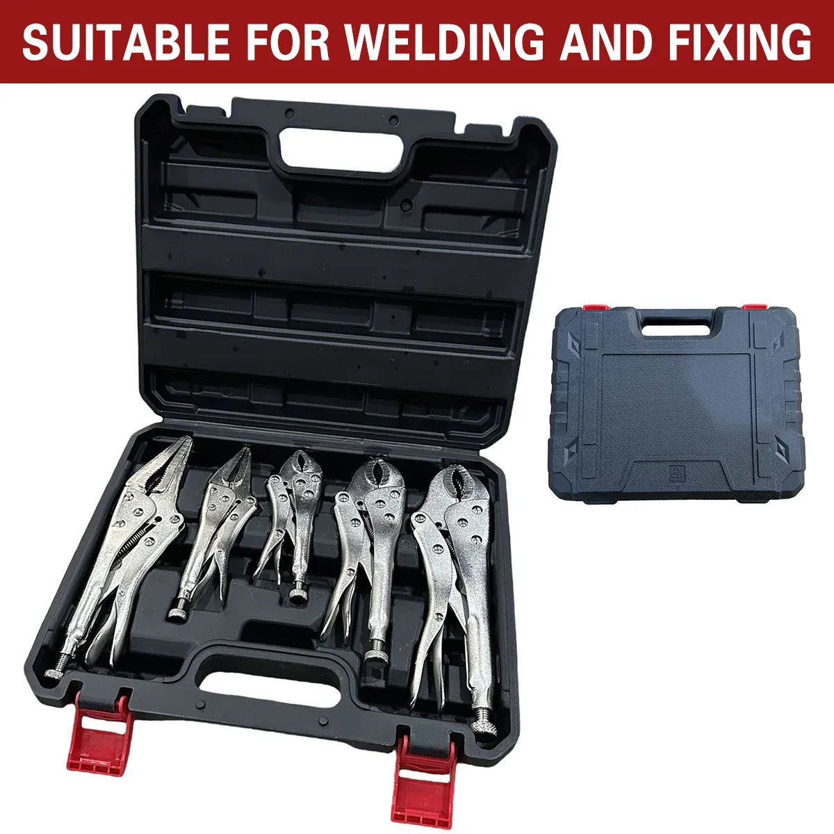 5IN1 Heavy Duty Welding Clamp Pliers Set For Large Caliber Metal Fixing Tools