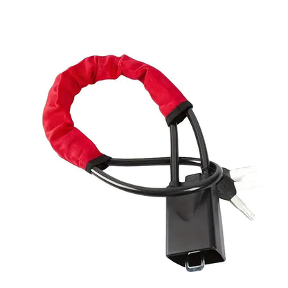 Universal Steering Wheel Lock with 3 Key Seat Car Belt Lock Anti-Theft Device - Red