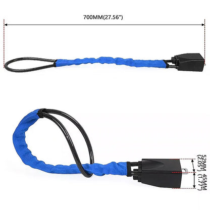 Universal Steering Wheel Lock with 3 Key Seat Car Belt Lock Anti-Theft Device - Red