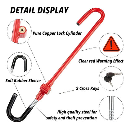 Multifunctional Car Steering Wheel Lock Anti-Theft Vehicle Security