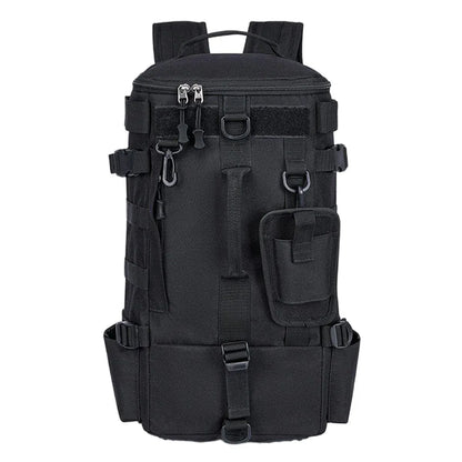Waterproof Fishing Tackle Bag Large Capacity Multi Functional Shoulder Storage - Black