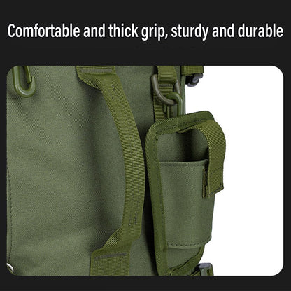 Waterproof Fishing Tackle Bag Large Capacity Multi Functional Shoulder Storage - Black