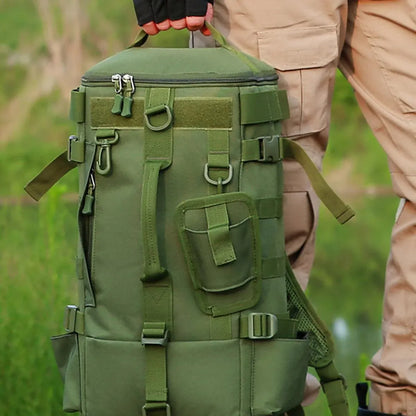 Waterproof Fishing Tackle Bag Large Capacity Multi Functional Shoulder Storage - Black