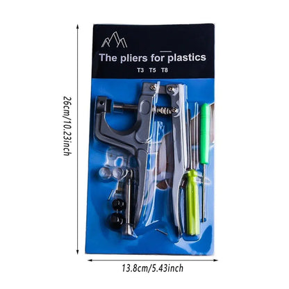 T3 T5 T8 Snap Pliers Tool Kit for Plastic Snaps Fastener Manual Installation Set