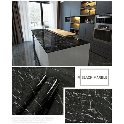 10M Marble Self-Adhesive PVC Wall Sticker Wallpaper Decor - Gravel-C