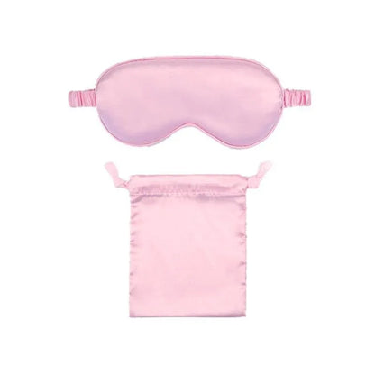 Pure Soft Silk EyeShade Blindfold Sleep Eye Mask Cover Light Shade Travel Relax - Light Purple