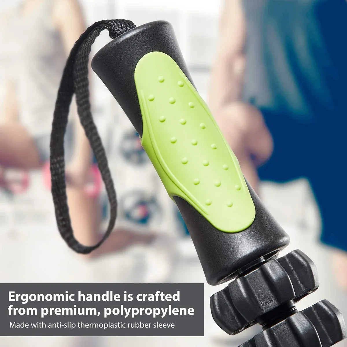 Muscle Roller Stick Full Body Fitness Massage Tool for Home and Gym Use - Green