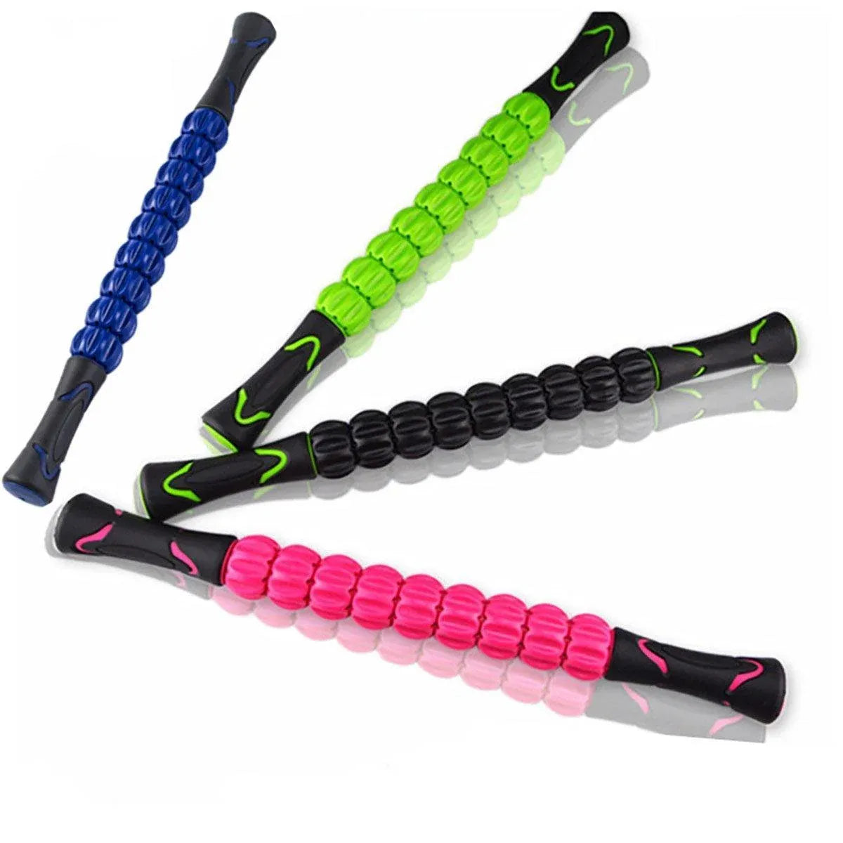 Muscle Massage Sticks Fitness Sport Fascia Rods High Strength Relaxation Roller - Pink