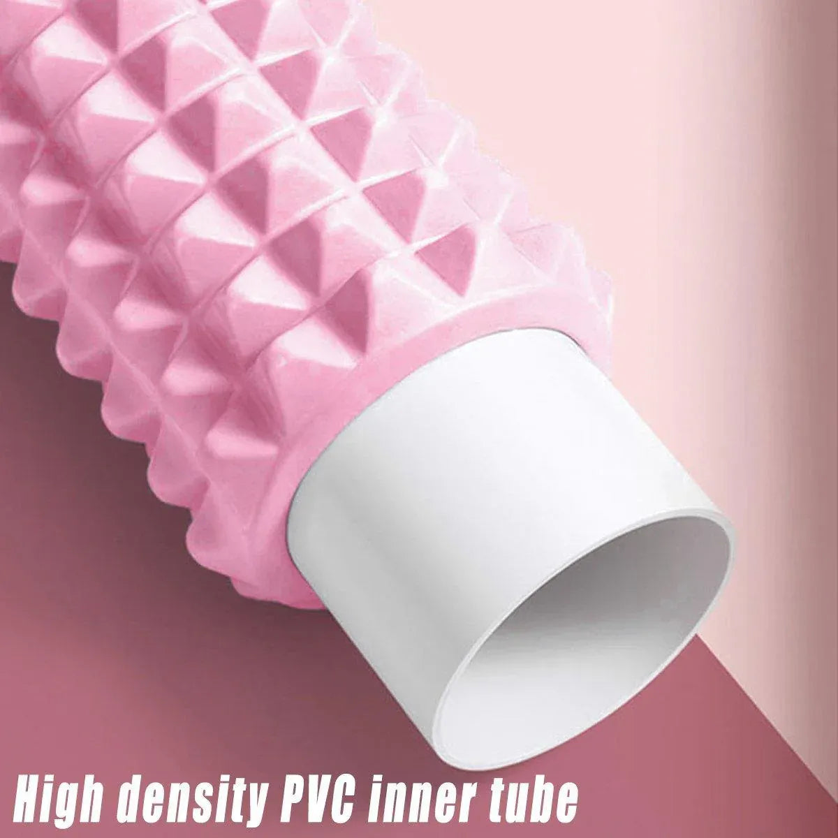 High Density EVA Foam Roller Yoga Massage Stick for Fitness - Crescent Style Blue-33cm