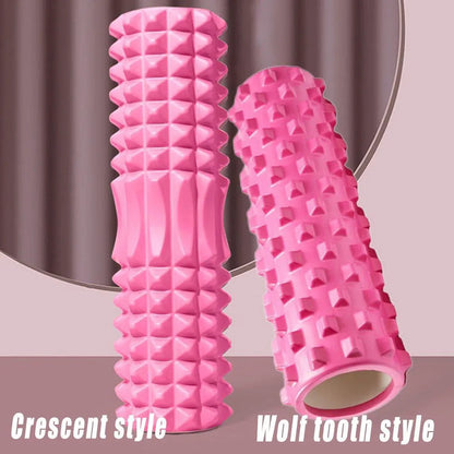 High Density EVA Foam Roller Yoga Massage Stick for Fitness - Crescent Style Blue-33cm