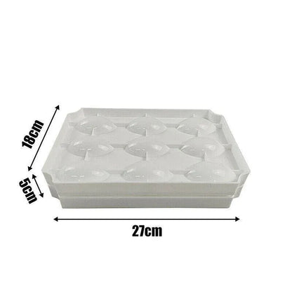 Meatball Maker Manual Meatloaf Mold Kibbeh Maker Press Minced Processor Tool - 9 Holes Clear