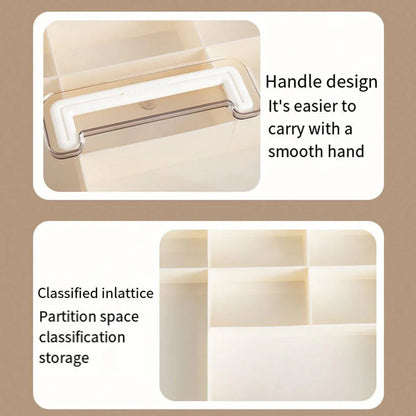 Large Capacity Two-Layer Medicine Box Household Transparent Medical Storage Box