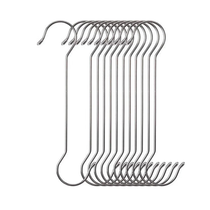 8pcs Metal S Hooks Multifunctional Garden Pot Hangers Outdoor Bird Feeder Hooks