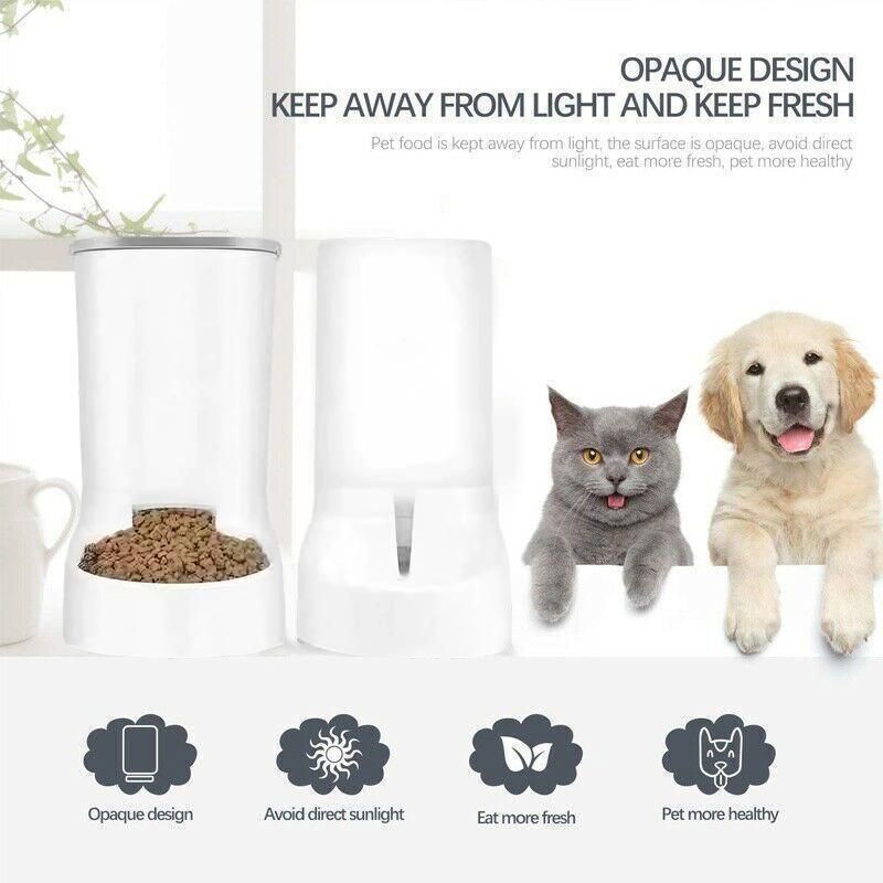Automatic Pet Dog Cat Food Water Dispenser Feeder Self Feeding Bowl Bottle - Food