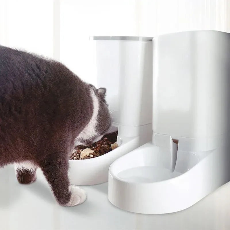 Automatic Pet Dog Cat Food Water Dispenser Feeder Self Feeding Bowl Bottle - Food