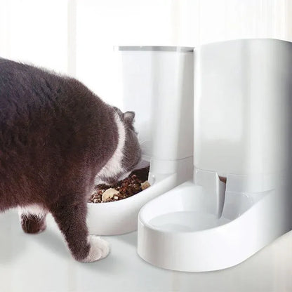Automatic Pet Dog Cat Food Water Dispenser Feeder Self Feeding Bowl Bottle - Food