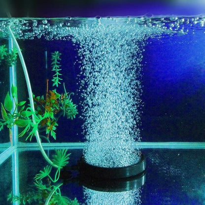 Air Bubble Disk Stone Aquarium Aerator Fish Tank Pump Hydroponics Oxygen - 20cm