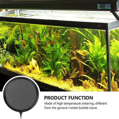 Air Bubble Disk Stone Aquarium Aerator Fish Tank Pump Hydroponics Oxygen - 20cm