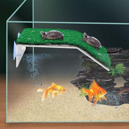 Turtle Basking Platform Ramp Reptile Tank Ladder Resting Terrace Simulation - L
