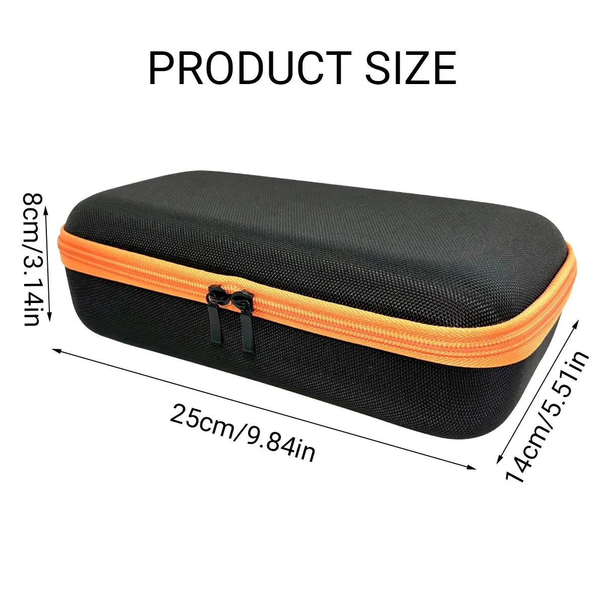 Portable EVA Microphone Storage Case Handheld Mic Box with Dividers Shockproof