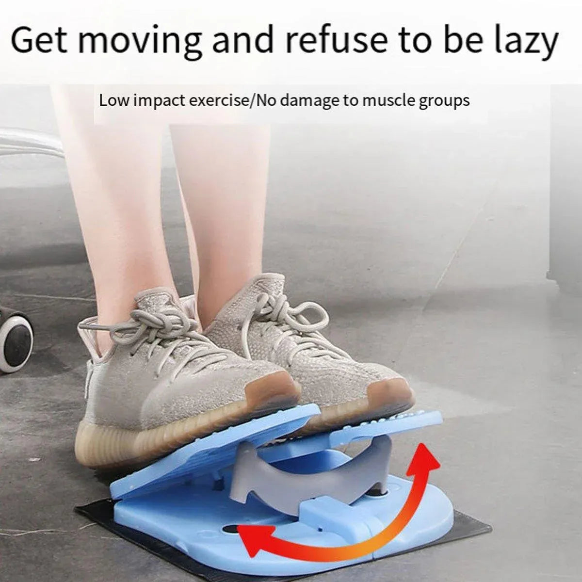 Indoor Mini Stepper Fitness Machine Leg Calf Stretch Cardio Trainer Home Workout - Green