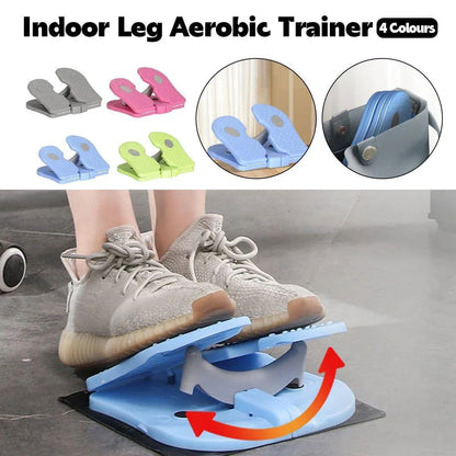 Indoor Mini Stepper Fitness Machine Leg Calf Stretch Cardio Trainer Home Workout - Green