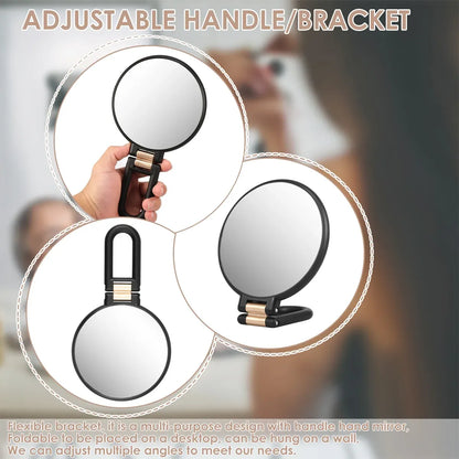 Makeup Mirror Handheld Magnifying Mirror 30X Portable Mirror Compact Travel Tool - White