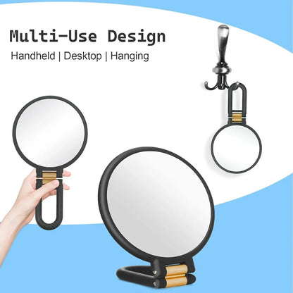 Makeup Mirror Handheld Magnifying Mirror 30X Portable Mirror Compact Travel Tool - White